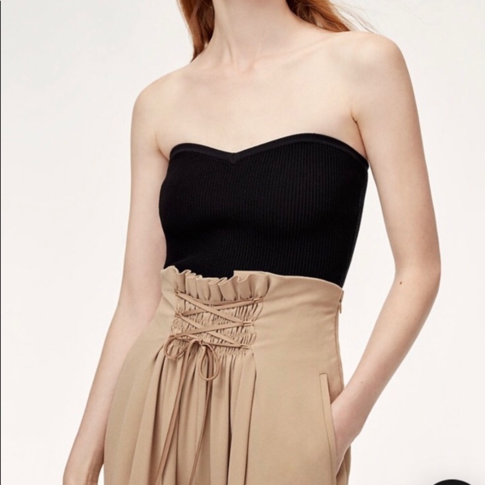 Aritzia Babaton Olaf Black Tube Top